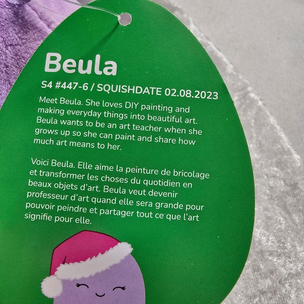 (NWT) 5-inch Beula the Octopus Christmas Squishmallow Christmas Holiday - Picture 6 of 8